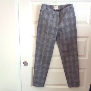 Sezane Gray Plaid Trousers Size 36/ US4